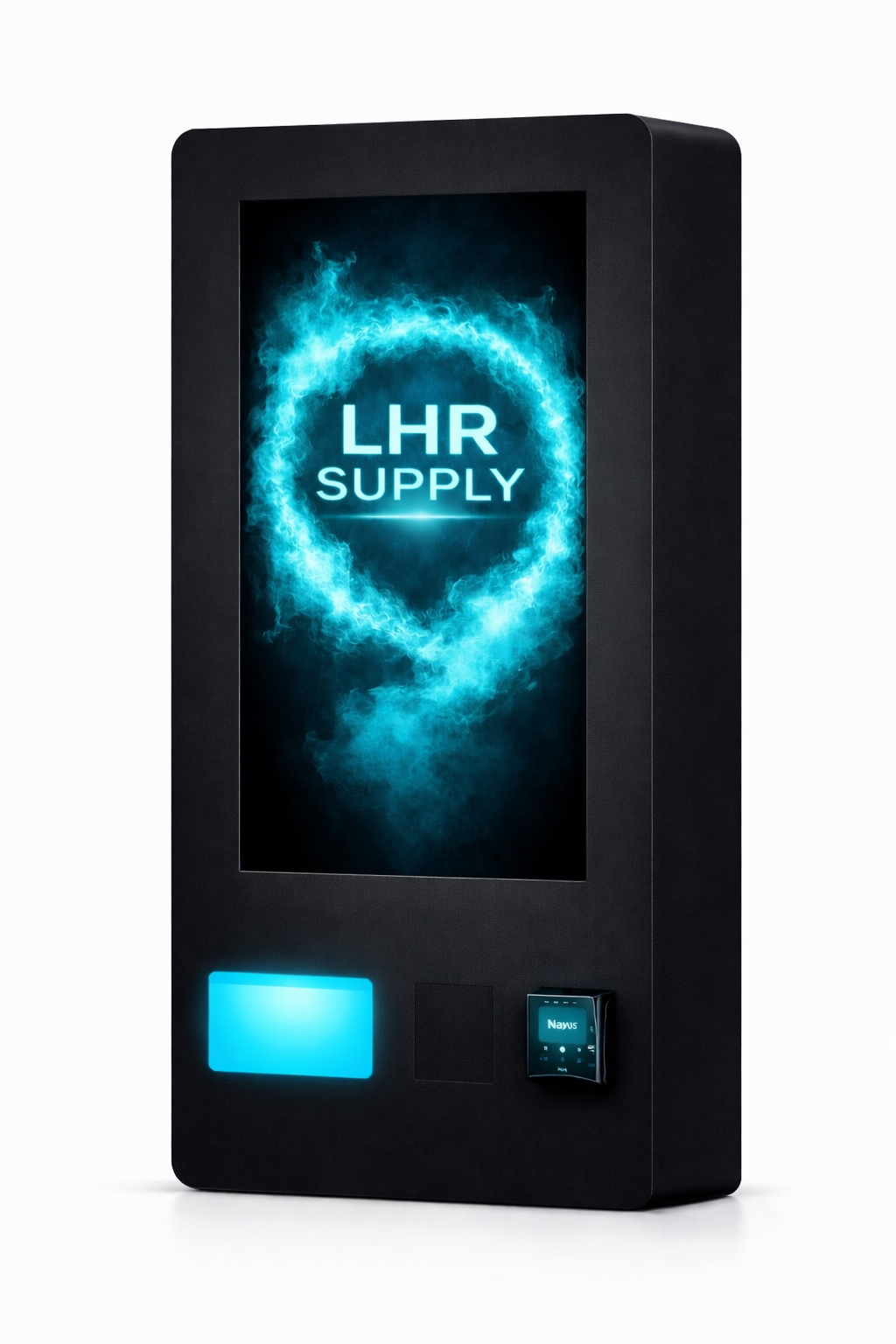 32-Inch Smart Vending Machine - Black Angle Left