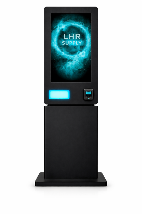 32-Inch Standing Smart Vending Machine - Black Front